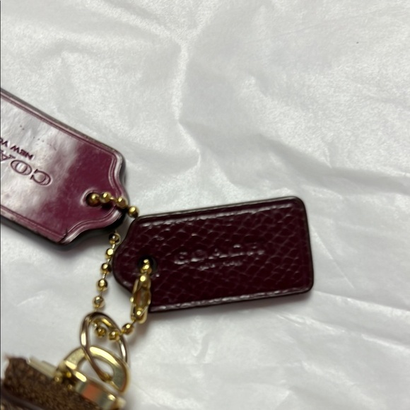 Coach Brown Clutch with Monogram Pattern and Zipper Closure - Picture 5 of 13